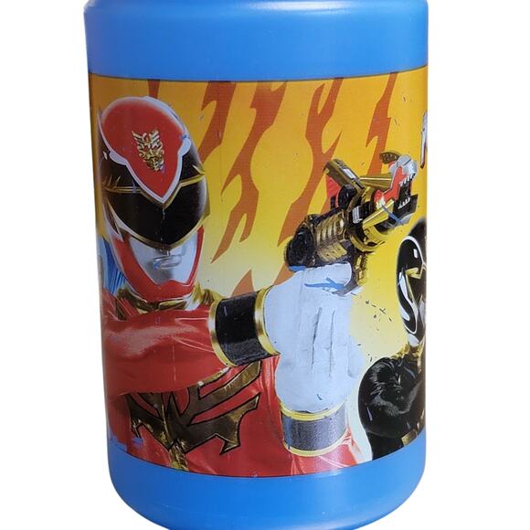 Power Rangers Megaforce Water Bottle 18 fl oz 2013 BPA Free Blue Red DesignWare‎ - Picture 5 of 10